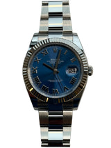 Rolex - Unworn Datejust 41 Blue Roman Dial Oyster Bracelet 126334