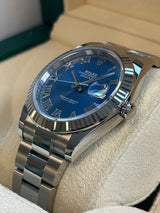 Rolex - Unworn Datejust 41 Blue Roman Dial Oyster Bracelet 126334