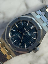 Audemars Piguet - Pre-owned Royal Oak Blue Dial 15450ST