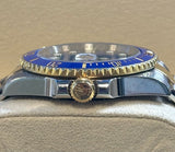 Rolex - Pre-owned Two Tone Yellow Gold Submariner "Bluesy" 116613LB