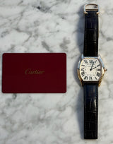 Cartier - Pre-owned Tortue Large 45mm White Dial WGTO0002