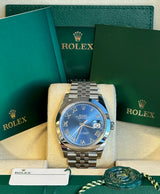 Rolex - Unworn Datejust 41 Blue Roman Dial Jubilee Bracelet 126300