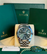 Rolex - Unworn Datejust 41 Green Index Dial Jubilee Bracelet 126300