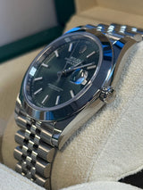 Rolex - Unworn Datejust 41 Green Index Dial Jubilee Bracelet 126300
