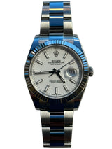 Rolex - Unworn Datejust 41 White Index Dial Oyster Bracelet 126334