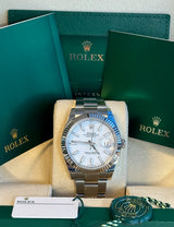 Rolex - Unworn Datejust 41 White Index Dial Oyster Bracelet 126334