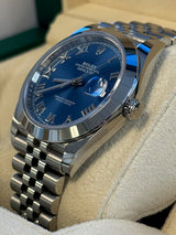 Rolex - Pre-owned Datejust 41 Blue Roman Dial Jubilee Bracelet 126300