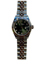 Rolex - Unworn Two Tone Rose Gold Lady-Datejust 28mm Green Diamond Dial Jubilee Bracelet 279171