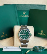 Rolex - Pre-owned Oyster Perpetual 31 Green Dial 277200