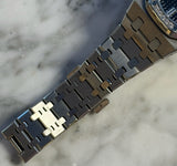 Audemars Piguet - Pre-owned Royal Oak Black Dial Diamond Bezel 15451ST