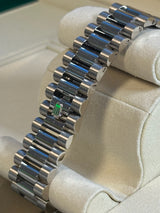 Rolex - Unworn White Gold Day-Date 40 Presidential Green Dial Diamond Bezel 2282349RBR