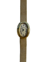 Cartier - Pre-owned Cartier Baignoire Mini Leather Strap W1510956