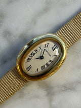 Cartier - Pre-owned Cartier Baignoire Mini Leather Strap W1510956