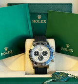 Rolex - Pre-owned White Gold Daytona Meteorite Dial OysterFlex 116519LN