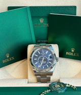 Rolex - Pre-owned Sky-Dweller Blue Dial Oyster Bracelet 326934