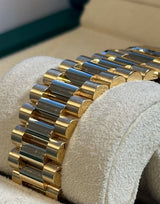 Rolex - Pre-owned Yellow Gold Day-Date 40 Presidential Champagne Index Dial 228238