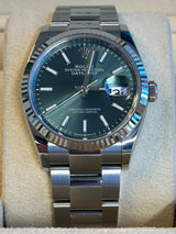 Rolex - Unworn Datejust 36 Green Dial Oyster Bracelet 126234