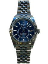Rolex - Pre-owned Sky-Dweller Blue Dial Jubilee Bracelet 326934