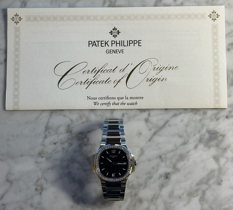 Patek Philippe - Pre-owned Nautilus Blue Dial Diamond Bezel 7118/1200A