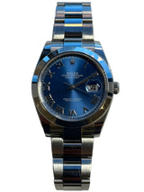 Rolex - Pre-owned Datejust 41 Blue Roman Dial Oyster Bracelet 126300