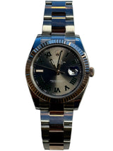 Rolex - Pre-owned Two Tone Rose Gold Datejust 41 Wimbledon Roman Dial Oyster Bracelet 126331