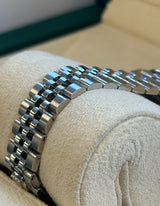 Rolex - Pre-owned Stainless Steel Lady-Datejust 28mm Dark Grey Index Dial Jubilee Bracelet 279174