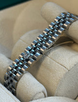 Rolex - Pre-owned Stainless Steel Lady-Datejust 28mm Dark Grey Index Dial Jubilee Bracelet 279174