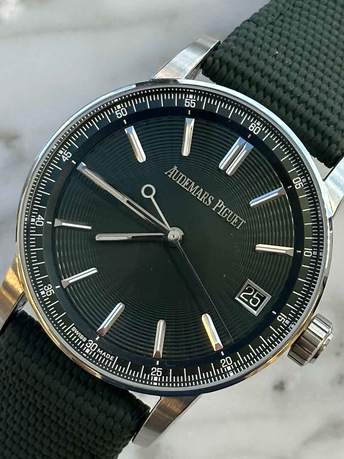 Audemars Piguet - Pre-owned Code 11.59 Green Dial 15210ST – David