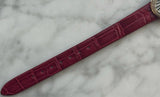 Cartier - Pre-owned Cartier Baignoire Mini Diamond Bezel Leather Strap WB520028