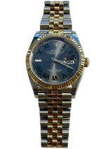 Rolex - Pre-owned Two Tone Yellow Gold Datejust 36 Wimbledon Dial Jubilee Bracelet 126233