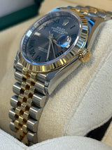 Rolex - Pre-owned Two Tone Yellow Gold Datejust 36 Wimbledon Dial Jubilee Bracelet 126233