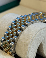 Rolex - Pre-owned Two Tone Yellow Gold Datejust 36 Wimbledon Dial Jubilee Bracelet 126233