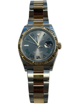 Rolex - Pre-owned Two Tone Yellow Gold Datejust 36 Wimbledon Dial Oyster Bracelet 126233