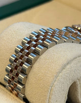 Rolex - Unworn Datejust 31 White Floral Motif Diamond Dial Diamond Bezel Jubilee Bracelet 278381RBR FULL STICKERS