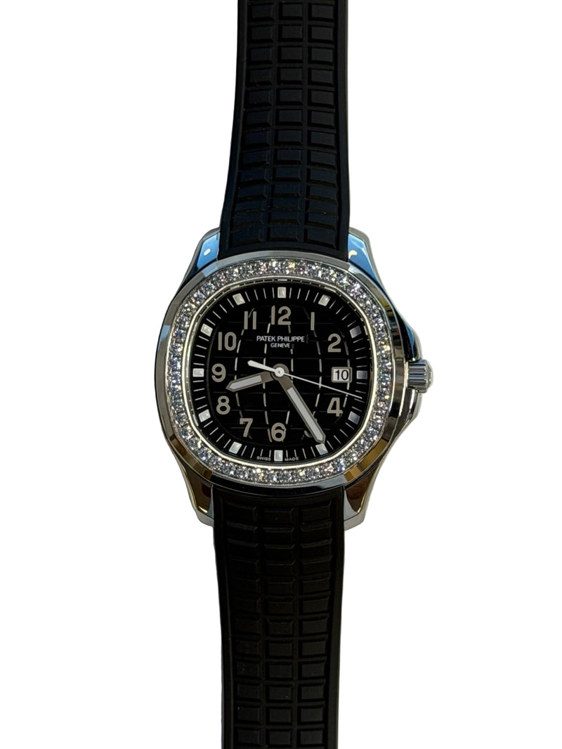 Patek Philippe - Pre-owned Aquanaut Luce Black Dial Diamond Bezel 5267/200A-001