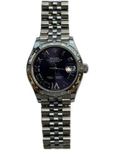 Rolex - Pre-owned Datejust 31 Purple Diamond VI Dial Diamond Bezel Jubilee Bracelet 278344RBR