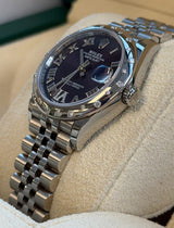 Rolex - Pre-owned Datejust 31 Purple Diamond VI Dial Diamond Bezel Jubilee Bracelet 278344RBR