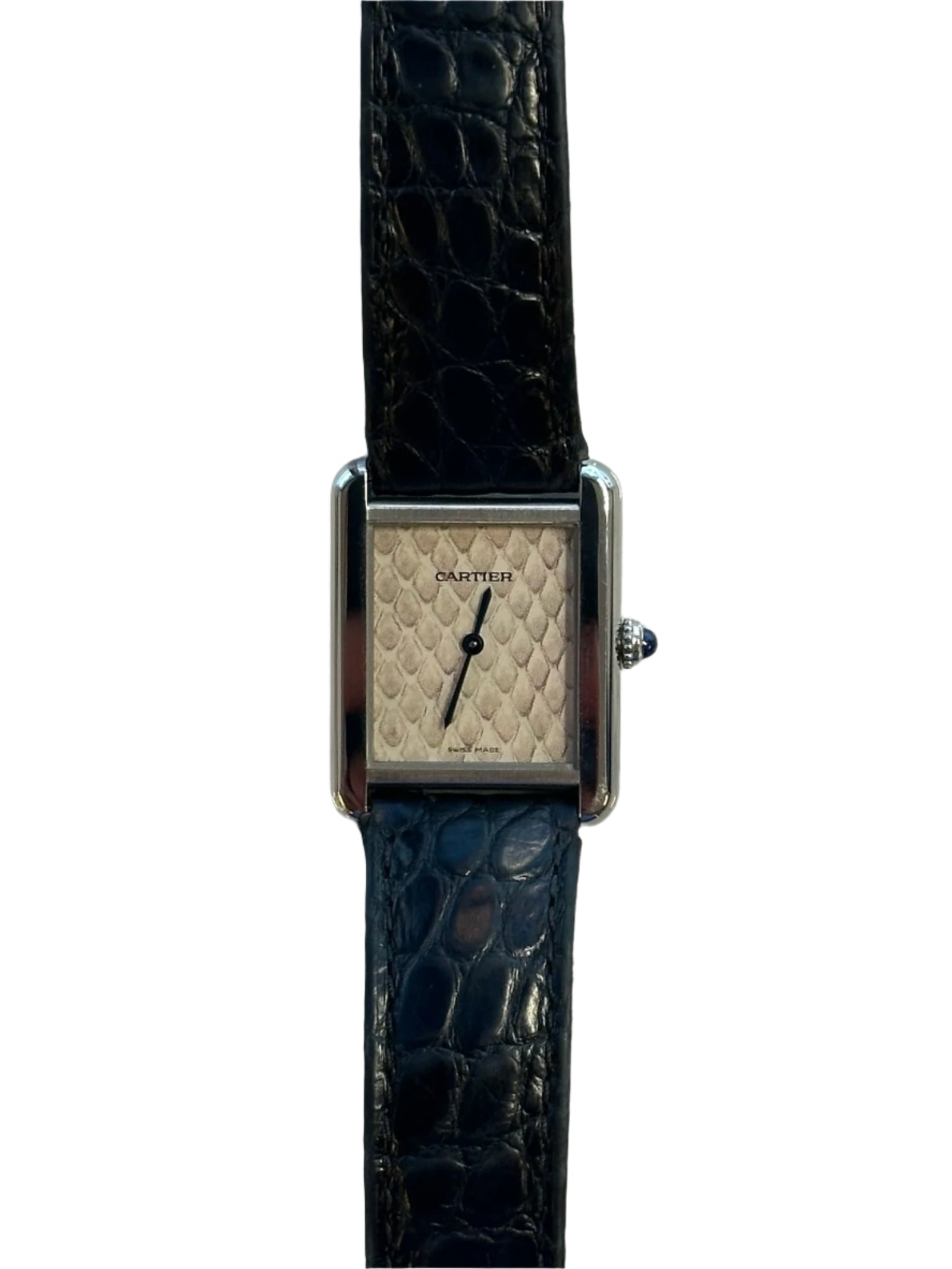 Cartier - Pre-owned Tank Solo 24 x 31mm Python Dial 3170 – David and ...