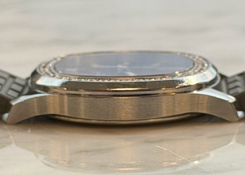 Patek Philippe - Pre-owned Aquanaut Black Dial Diamond Bezel 5067A