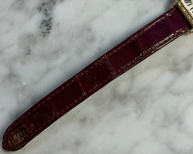 Cartier - Unworn Tortue Small 30 x 24mm White Dial Diamond Bezel WA501006