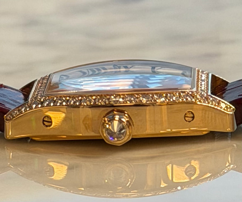 Cartier - Unworn Tortue Small 30 x 24mm White Dial Diamond Bezel WA501006