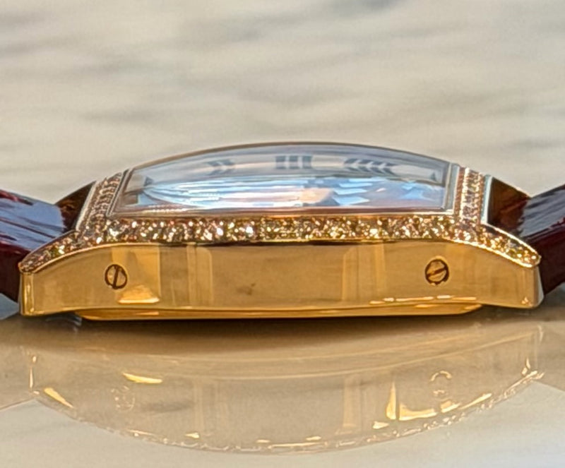 Cartier - Unworn Tortue Small 30 x 24mm White Dial Diamond Bezel WA501006