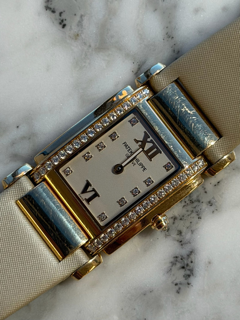 Patek Philippe - Pre-owned Twenty-4 Medium White Dial  Diamond Bezel 4920R