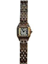 Cartier - Unworn Panthère De Cartier Mini 25 x 18.5mm White Dial Diamond Bezel Diamond Bracelet WJPN0063