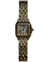 Cartier - Unworn Panthère De Cartier Small 30.3 x 22mm White Dial Diamond Bezel Diamond Bracelet WJPN0059