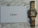 Cartier - Unworn Panthère De Cartier Small 30.3 x 22mm White Dial Diamond Bezel Diamond Bracelet WJPN0059
