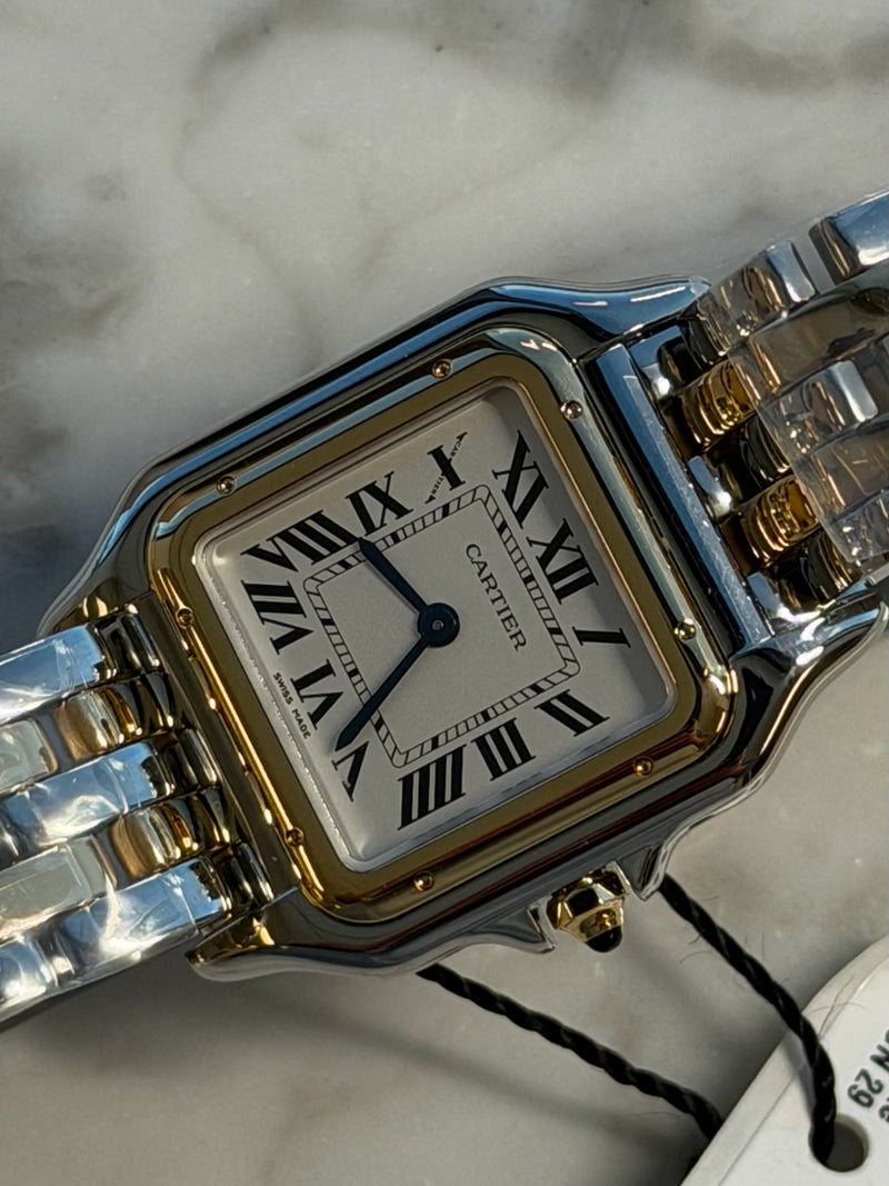 Cartier - Unworn Panthère De Cartier Medium 29 x 37mm White Dial Diamond Bezel W2PN0019