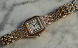 Cartier - Unworn Panthère De Cartier Small 30.3 x 22mm White Dial Diamond Bezel Diamond Bracelet WJPN0061