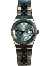 Rolex - Unworn Land-Dweller 36mm Ice Blue Diamond Dial Diamond Bezel Flat Jubilee Bracelet 127286TBR