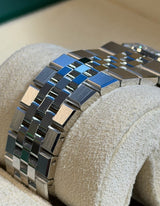 Rolex - Unworn Land-Dweller 36mm Ice Blue Diamond Dial Diamond Bezel Flat Jubilee Bracelet 127286TBR
